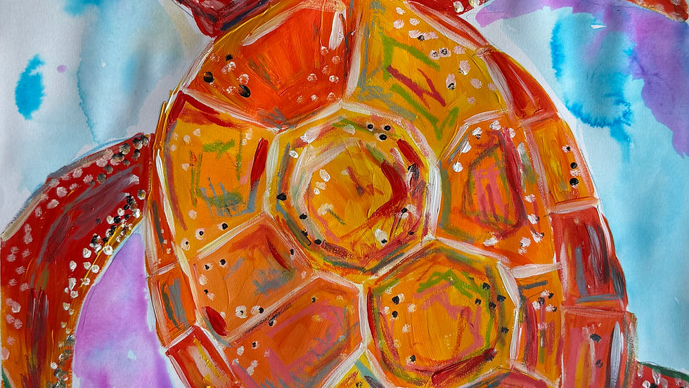Wed 9th April - Turtles on paper
