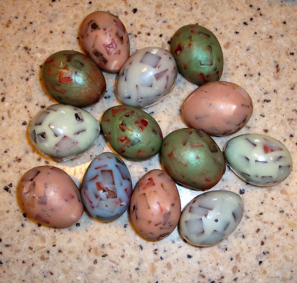 Thumbnail: Robin Egg Speckled Guest Soap Set of 4 Small or 3 Large