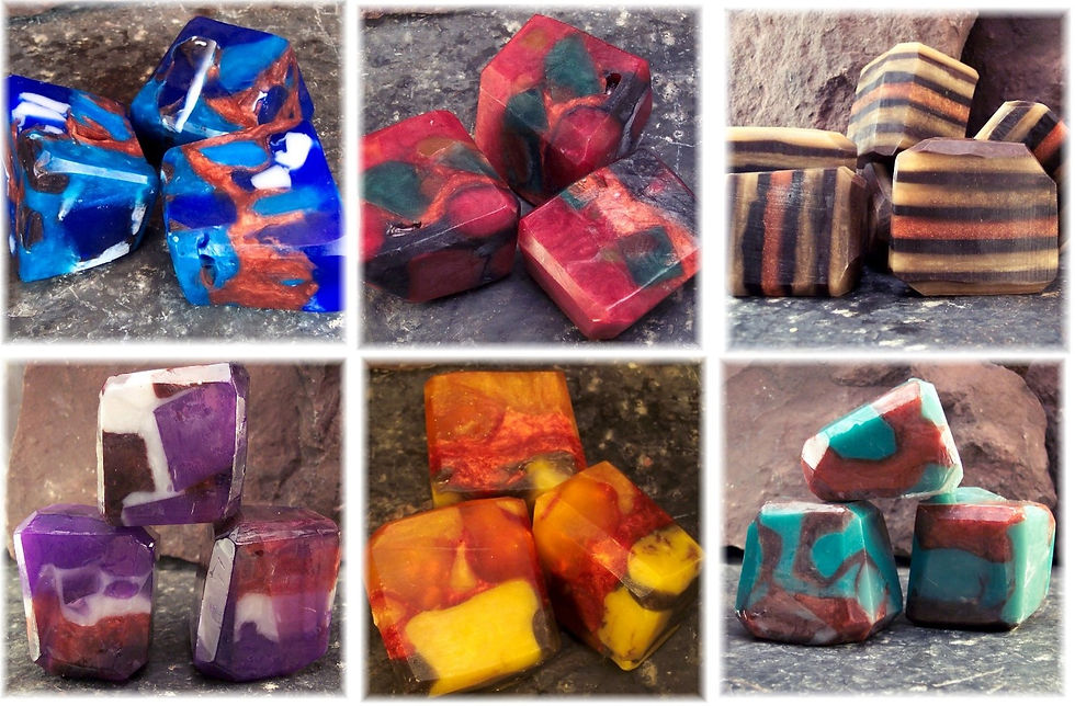 Thumbnail: Set of 5 Soap Rock Treasury - Crystal and Carved