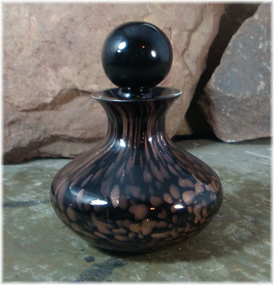 Thumbnail: Sacred Amber Perfumed Oil Blown Glass Bottle