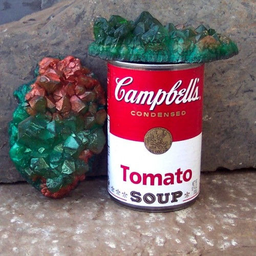Thumbnail: Emerald and Copper Raw Crystal Geode Soap