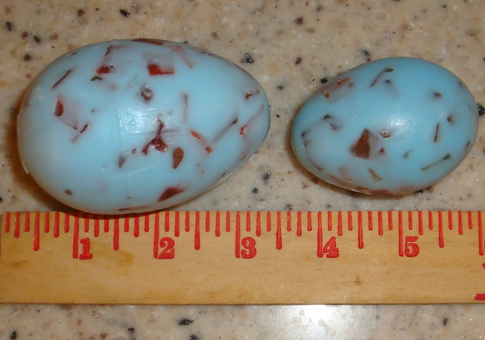 Thumbnail: Robin Egg Speckled Guest Soap Set of 4 Small or 3 Large