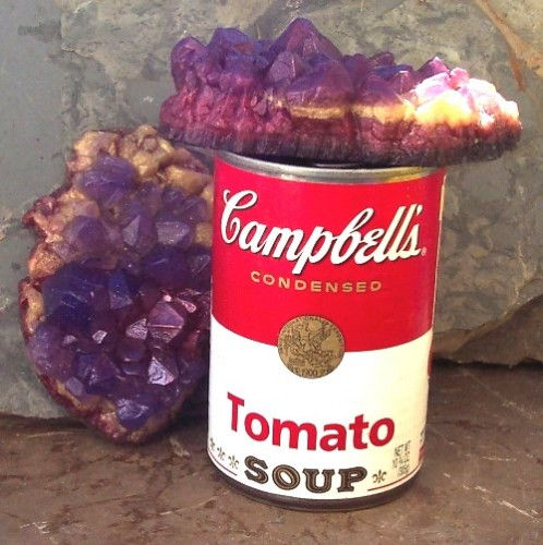 Thumbnail: Amethyst Gemstone Soap Raw Crystal Geode Formation