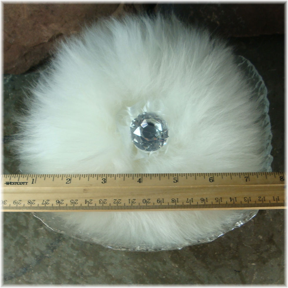 Thumbnail: Open  Powder Dish and Wool Puff