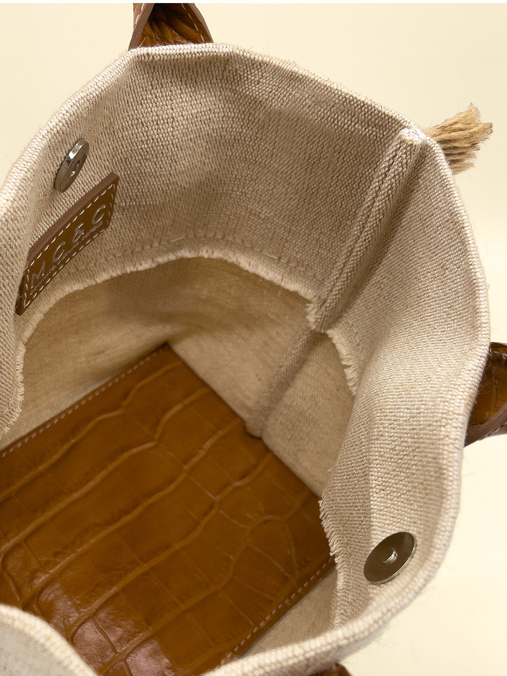 Mini Pinar Tote in Tan