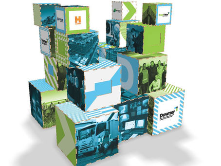 Downer Exhibition Display 100% Recyclable