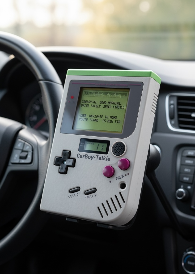 CarBoy-Talkie in hand