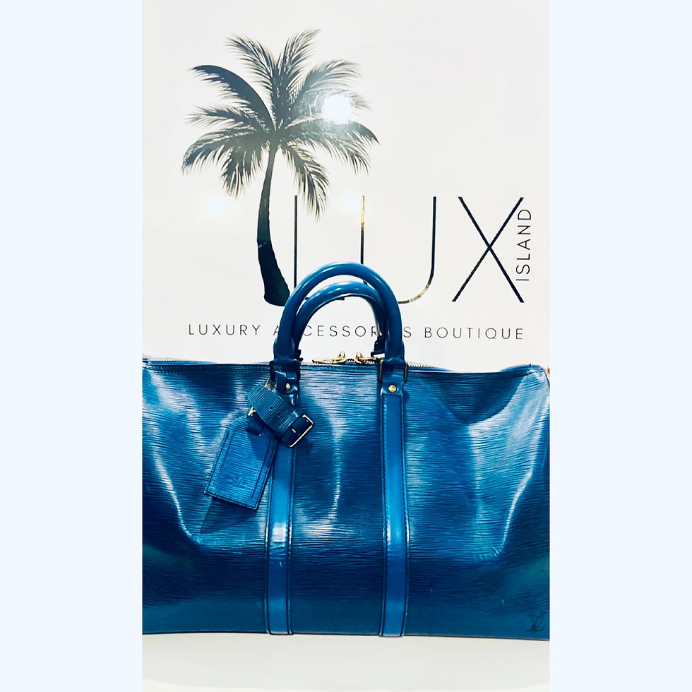 Louis Vuitton Keepall 50 Epi Toledo Blue