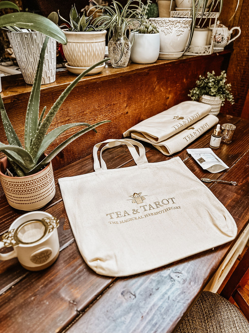 Thumbnail: Tea & Tarot Tote Bag