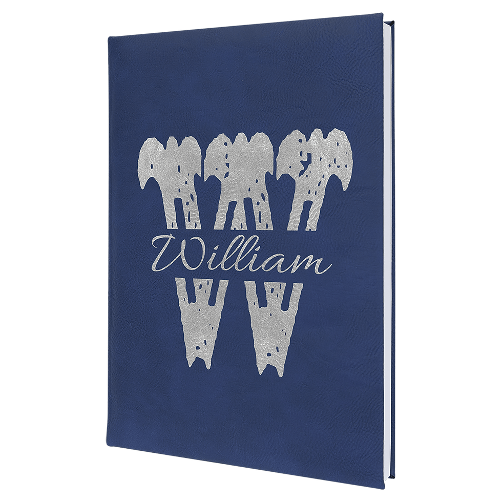 Thumbnail: 7" x 9 3/4" Laserable Leatherette Journal with Lined Notepad