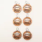 Celebratory Round Graduation Earrings - 2024