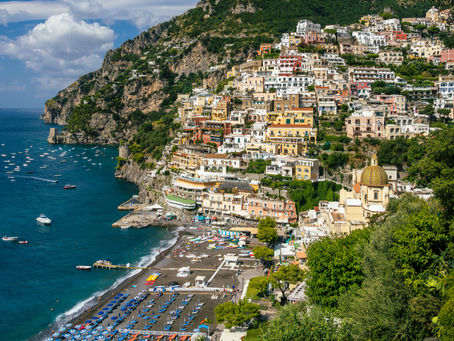 Vista aérea de Positano