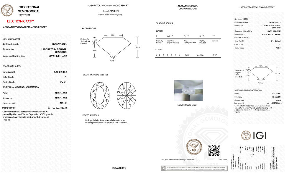 Thumbnail: 3.00ct OVAL, E-F VVS2