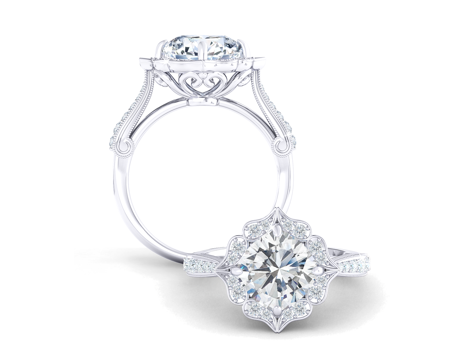 Versailles Ring White Gold (1.41ctw)