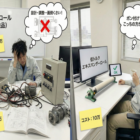 エキスパンダーロール コストダウンの比較画像