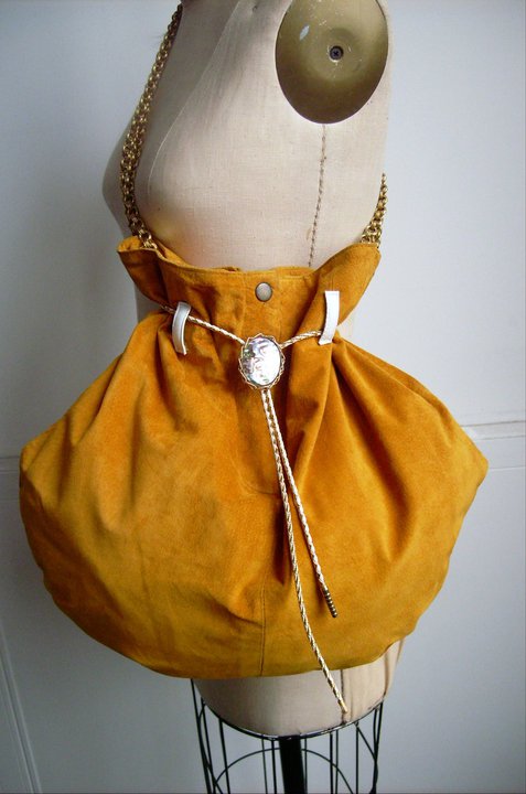 Upcycled Suede w/Mother-of-Pearl