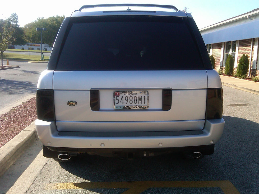 Rear blacked-out lighting