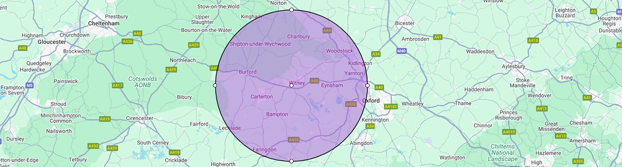 Witney Mobile Vet service area