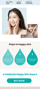 image of skincare website ui/ux website design