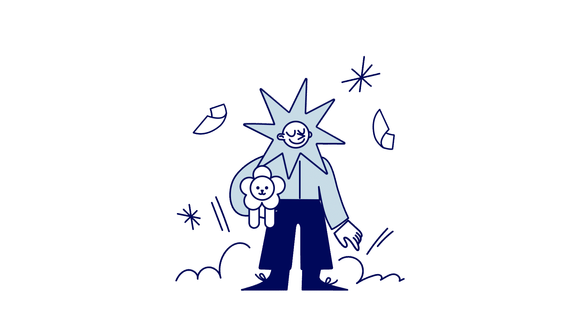 Animated character illustration