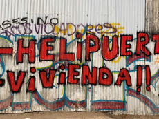 POBLADORES PRESENTAN RECLAMO DE ILEGALIDAD CONTRA HELIPUERTO EN HUECHURABA