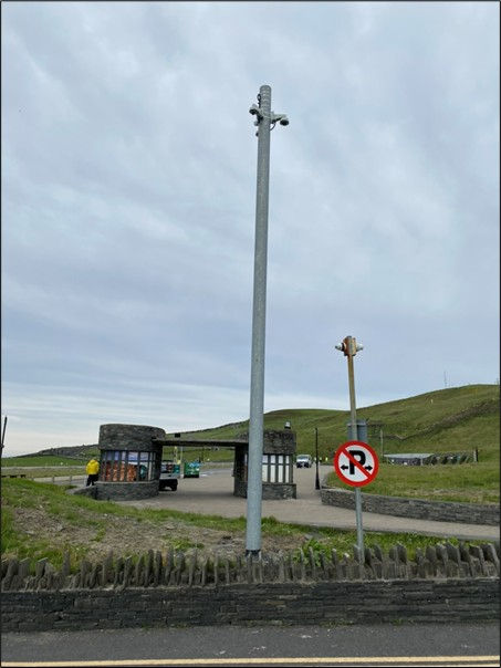 CCTV cameras at Cliffs of Moher 3