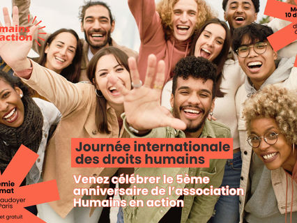 Rendez-vous le 10 décembre à Paris pour fêter les 5 ans d'Humains en action