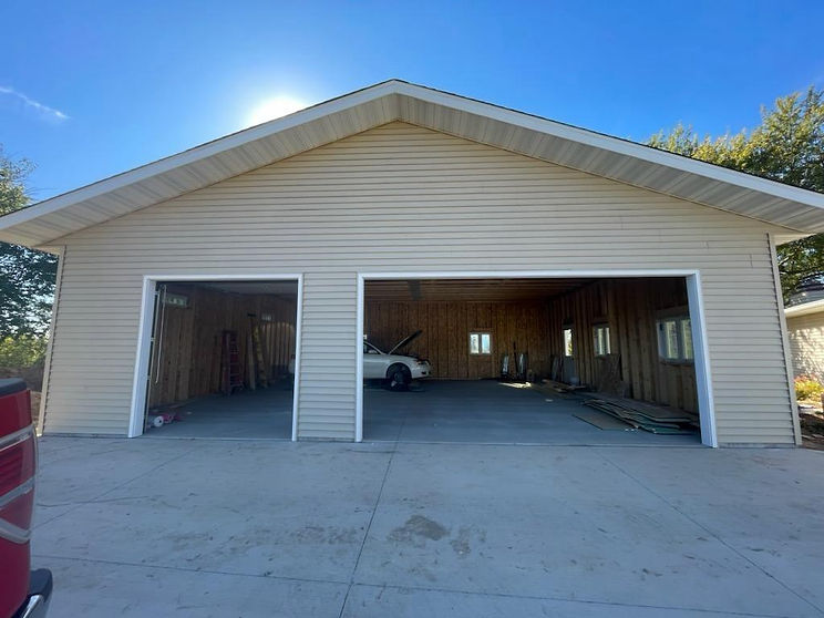 Custom Garage 36'x48' building