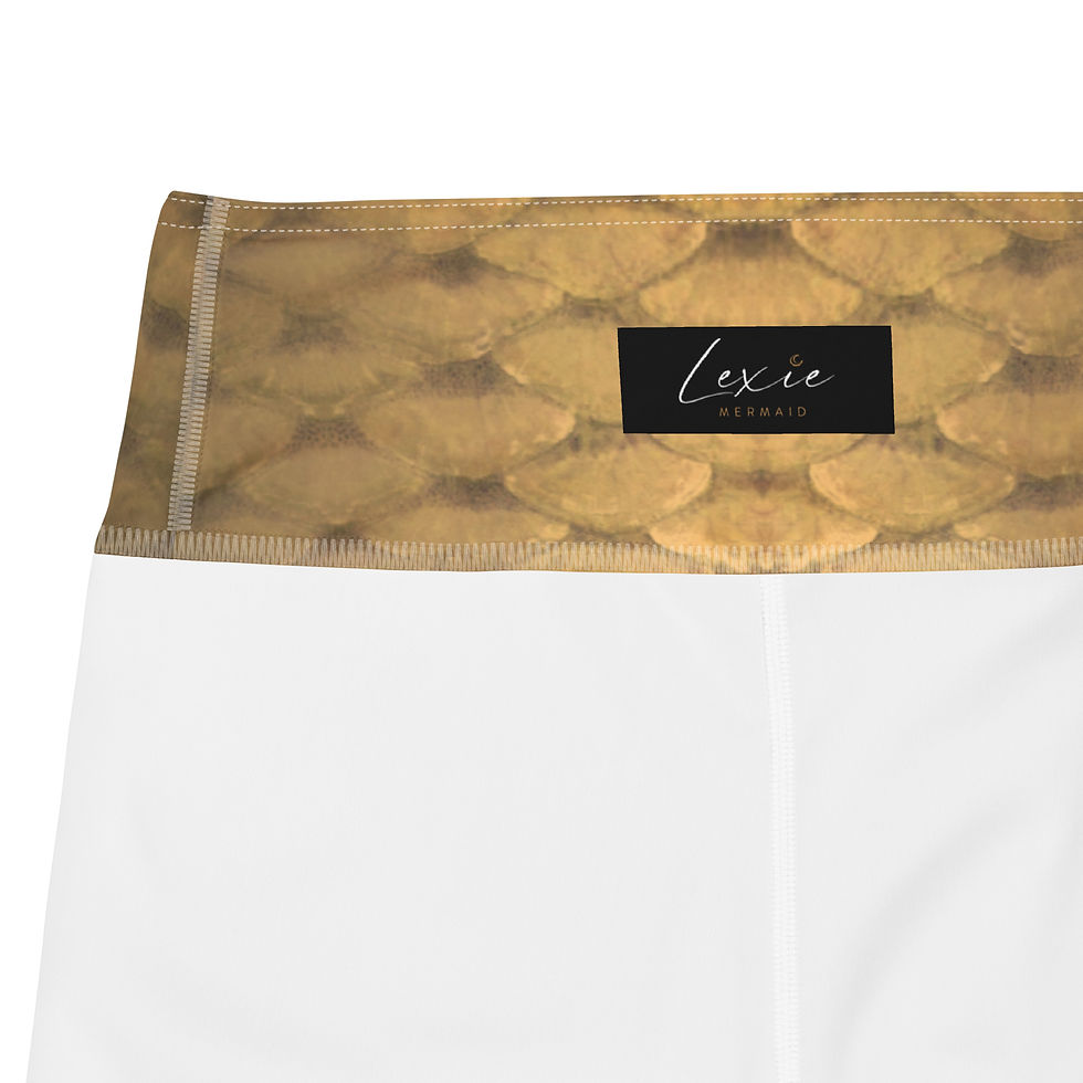 Thumbnail: Signature Mermaid SCALES orange clair - Yoga Leggings