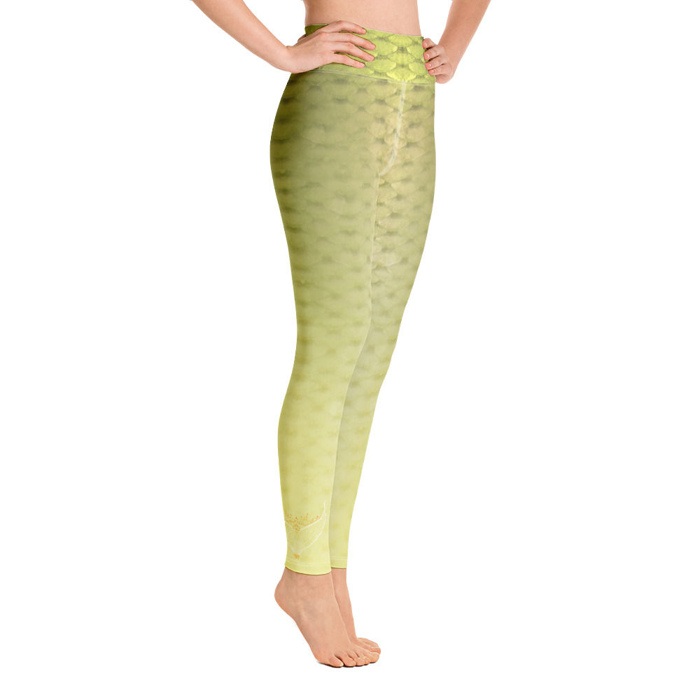 Signature SCALES jaune clair - Yoga Leggings