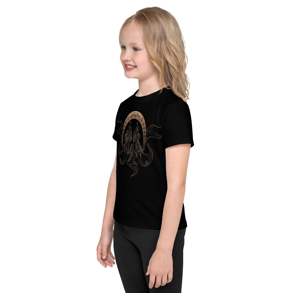 Thumbnail: Mermates Convention 2021 - Art Nouveau BLACK Kids T-Shirt