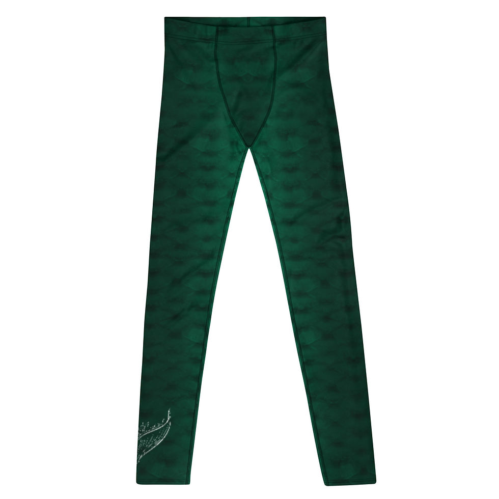 Thumbnail: Signature SCALES vert foncé - Men's Leggings