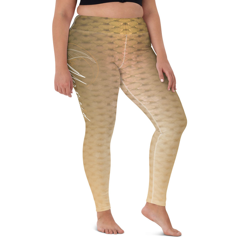 Miniature : Signature Mermaid SCALES orange clair - Yoga Leggings