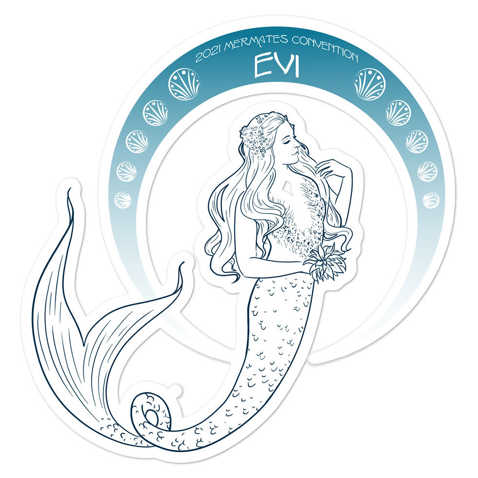 Thumbnail: Mermates Convention 2021 - Arch Evi - Art Nouveau Bubble-free stickers