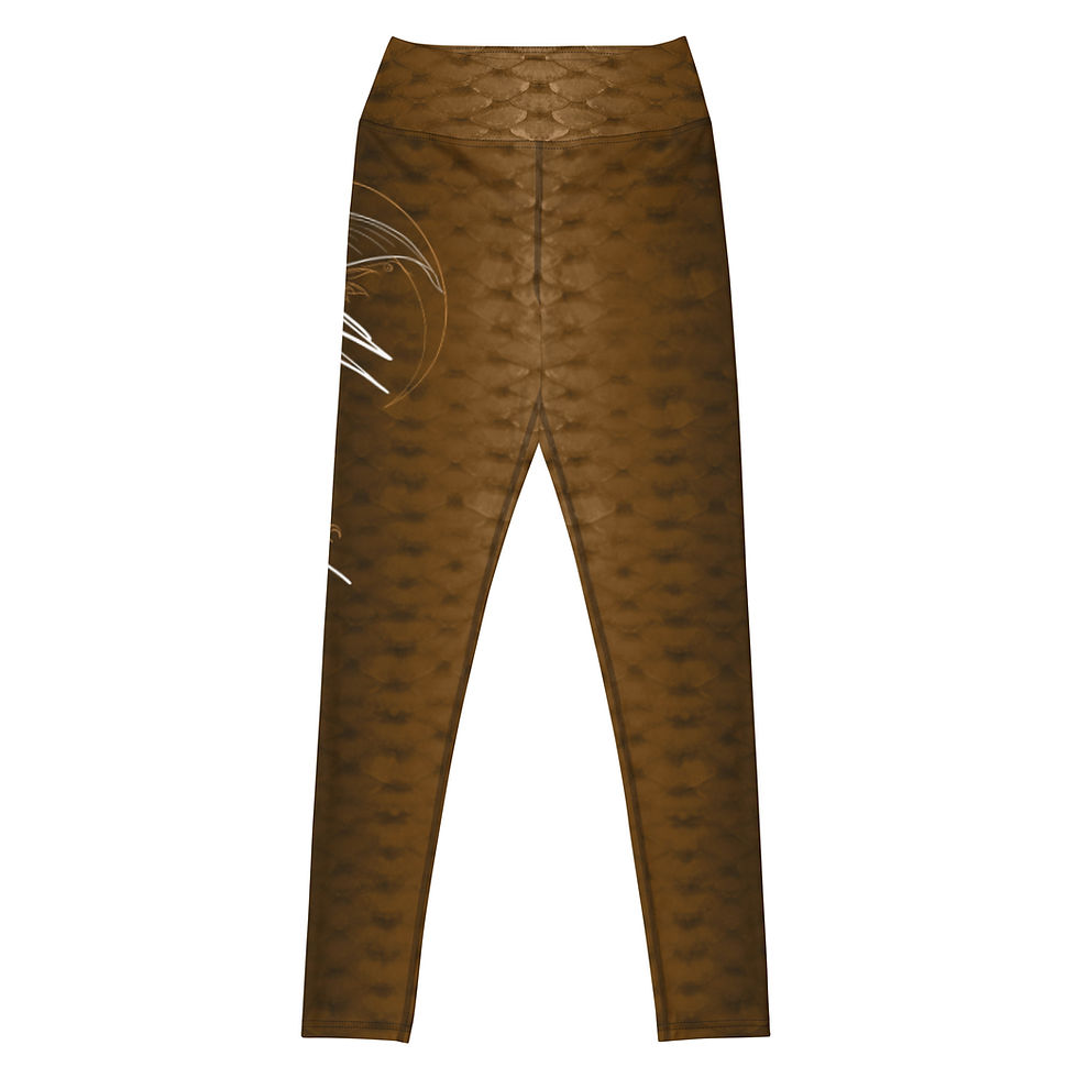 Miniature : Signature Mermaid SCALES orange foncé - Yoga Leggings