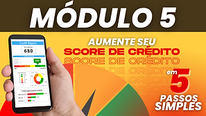 imagem do quinto modulo do treinamento aumente o score de credito em 5 passos simples da lu promotora de credito
