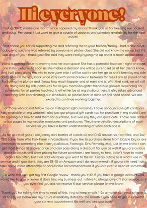 Cure Newsletter #3 10/3/24