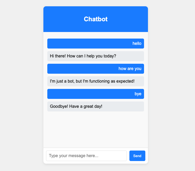Chatbot Using JavaScript, HTML, and CSS