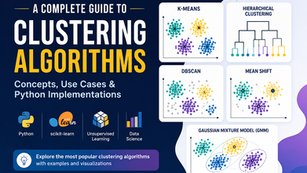 a complete guide to clustering algorithms , concepts, use cases & python implementation