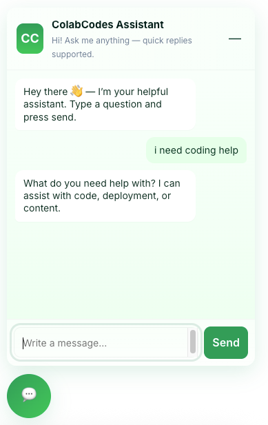 Chatbot colabcodes
