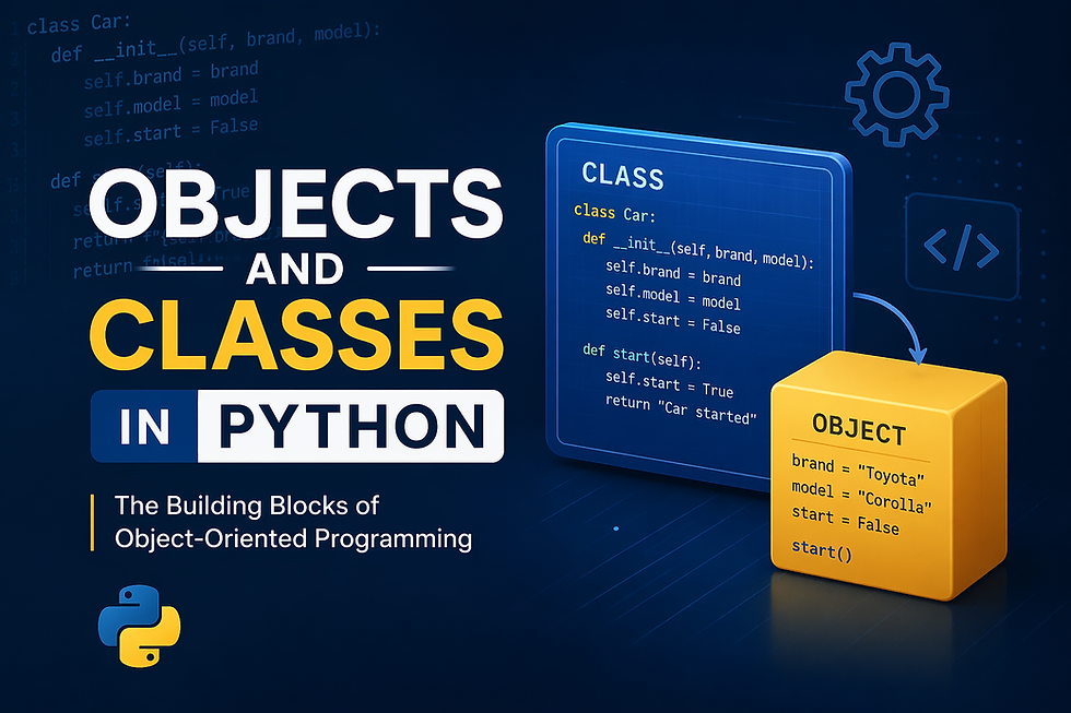 What are Objects and Classes in Python (OOPS) - COLABCODES