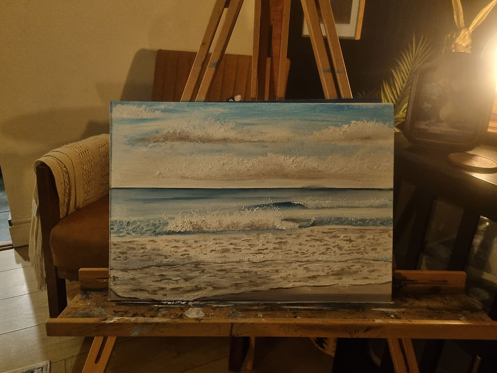 Thumbnail:  " Crashing Waves on the beach ". Original on A3