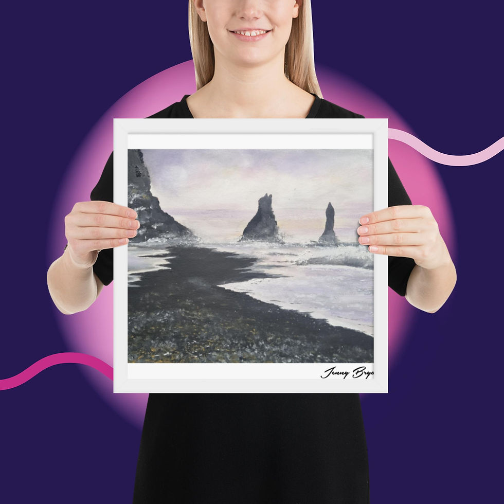 Thumbnail: " Black Sands "  Framed poster