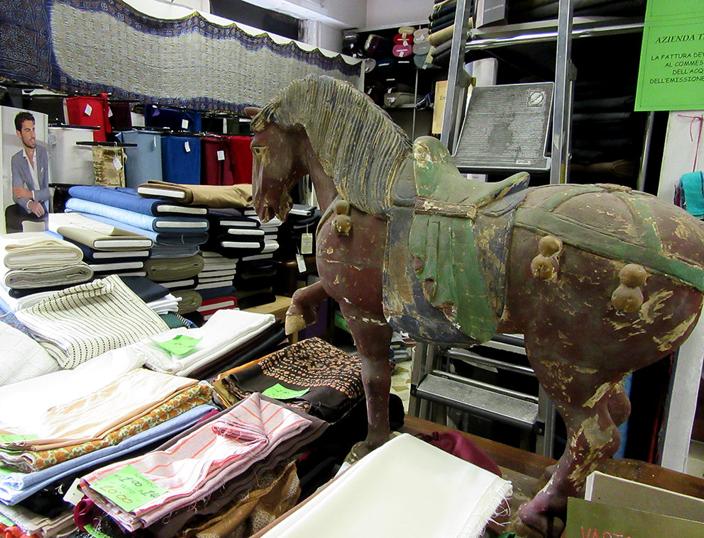 Buying Fabrics in Rome