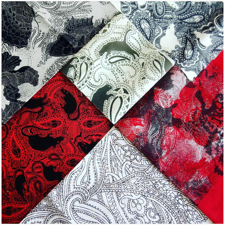 Paisley Power fabrics with animal and paisley prints