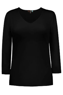 Thumbnail: Judy P - RELAXED FIT V-NECK 3/4 SLEEVE