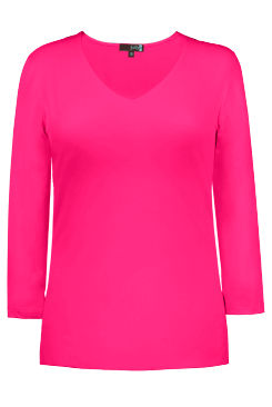 Thumbnail: Judy P - RELAXED FIT V-NECK 3/4 SLEEVE