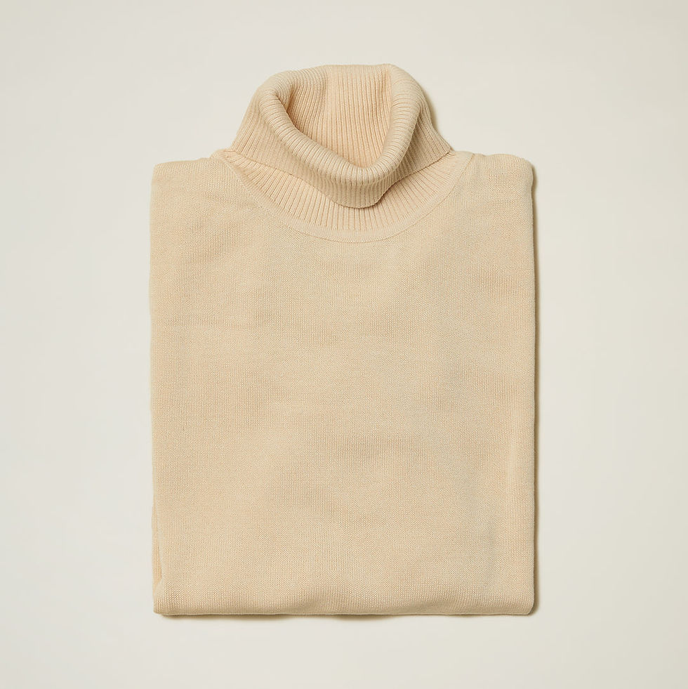 Thumbnail: Inserch  Cotton Blend Turtleneck Sweater 