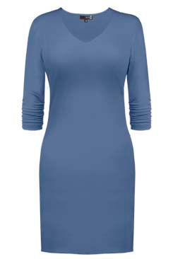 Thumbnail: Judy P - V-NECK 3/4 SLEEVE DRESS