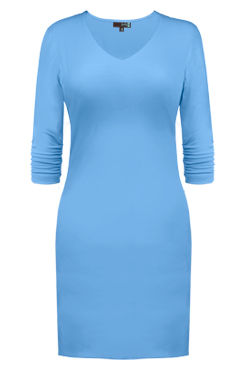 Thumbnail: Judy P - V-NECK 3/4 SLEEVE DRESS